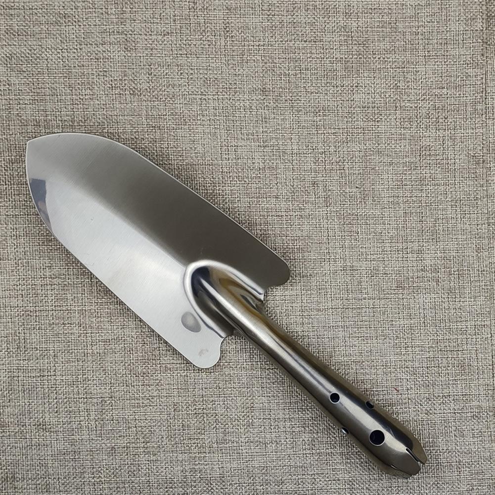 

Stainless Steel Shovel With Measurement Markings, Comfortable Grip For Garden And Yard Work Lightweight Landscaping Tool