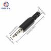 3.5mm RCA Plug 2 3 4 Pole Mono Stereo Audio Video Dual Audio Plug Headphone Cable Wire Connector For Headphone Socket