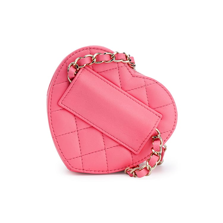 Chanel 22SS Sheepskin Heart Bag Fanny Pack Mini Women's Pink AP2787-B08163-NH621