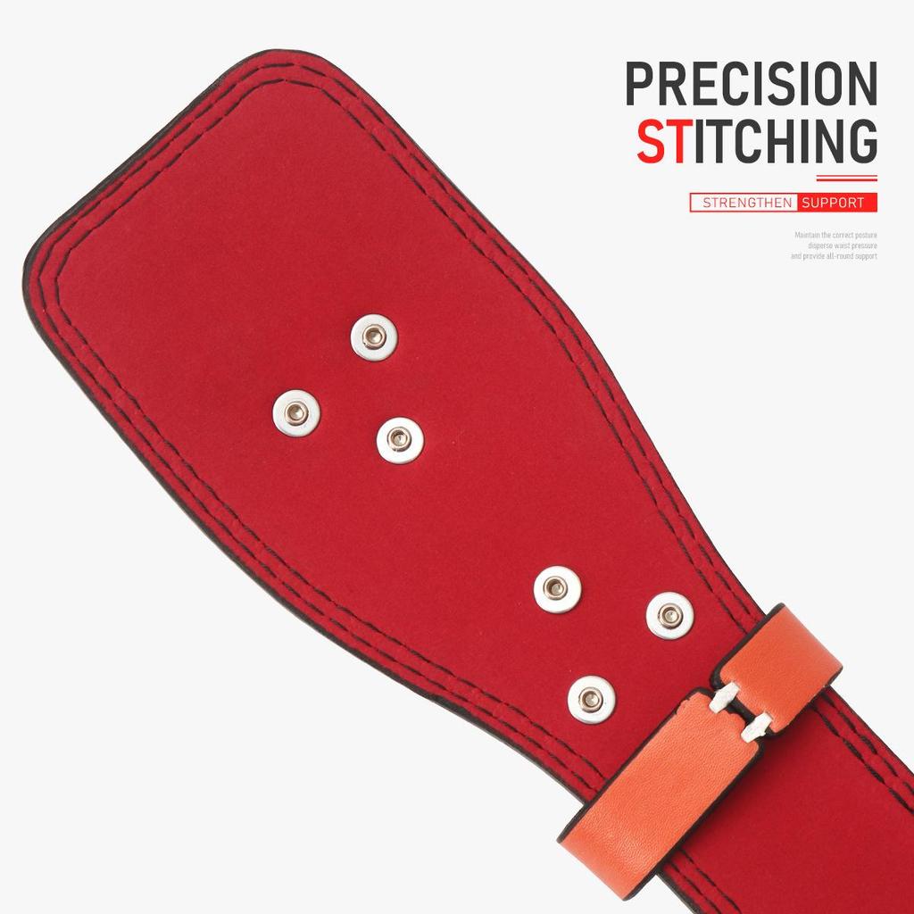 OLIKEI Professioneller Leder Gewichthebergürtel für Männer Fitnessstudio Fitness Taillenstützgürtel Kniebeuge Kreuzheben Lendenrückenstütze Taillenschutz