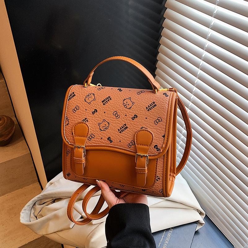 

Today s popular niche women s backpack new trendy fashion versatile backpack travel bag коричневий