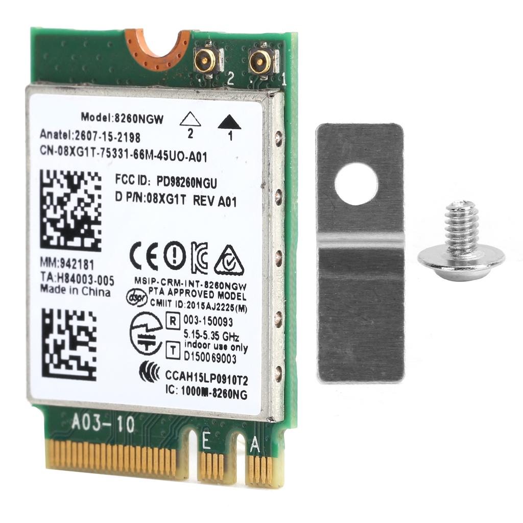 Wireless Network Card DualBand 2.4G5G Wifi Module Bluetooth 4.2 for Dell xps 12 13 15