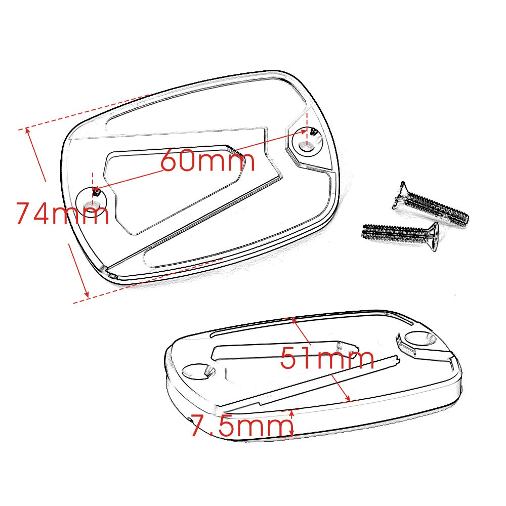 Motorcycle Master Cylinder Cap Front Cap Brake Clutch Fluid Reservoir Fluid Cap