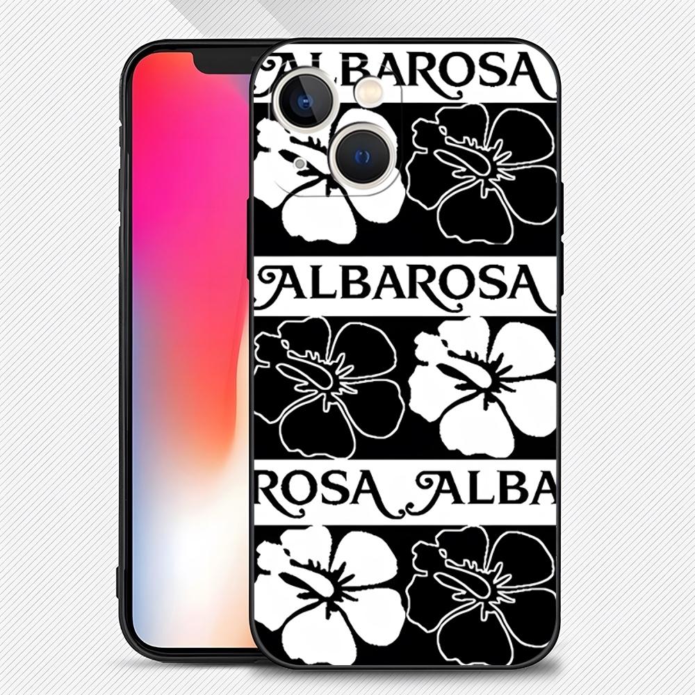 

Fashion A-ALBA R-ROSA Phone Case for 15 Pro Max for Apple iphone 14 13 16 12 Mini 11 Xr X Xs Pro Max 8 7 Plus Back Cover iPhone15 Pro
