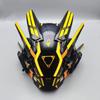 Cyberpunk Led Mask, Halloween Cosplay Costume Black Full Face Mask, Futuristic Techwear Helmet LED Light, Punk Knight