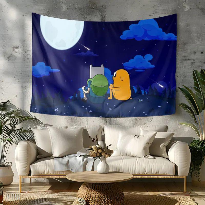 Tapestry is a colorful cartoon based on Adventure Time. 75x100