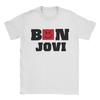 Hard Rock Band Bon Jovi Tour 2026 Poster Print Tshirt Unisexs Unisexs Clothing Streetwear Y2k Fashion Top Cotton Solf Summer Tee