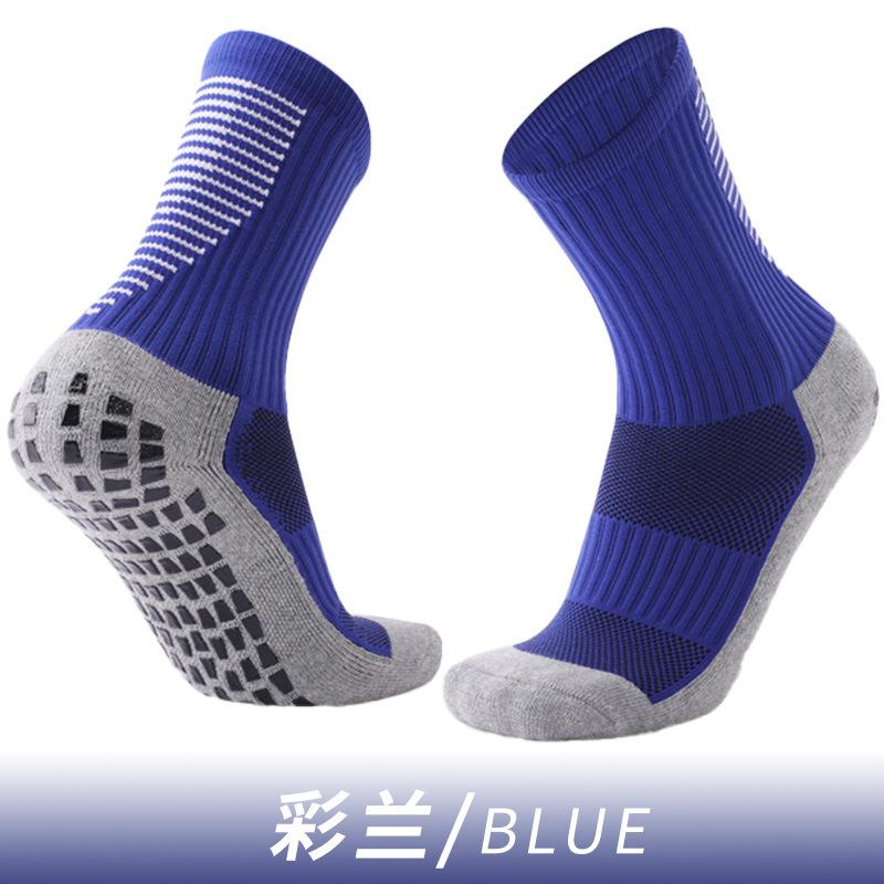 Children'S Breathable Sweat-Absorbing Medium Tube Socks Men'S Solid Color Non-Slip Dispensing Outdoor Sports Socks Competition Training Football Socks