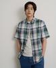 Binpolmen Big Check Short Sleeve Shirt Green