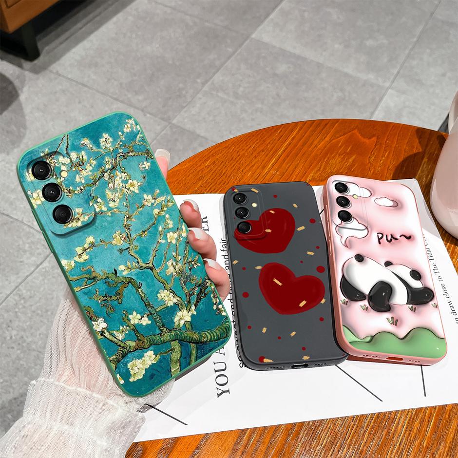Case For Samsung Galaxy M23 M33 M35 M53 5G Fashion Black Coconut Tree Silicone Soft Cover SamsungM23 M 33 M35 M53 5G Funda Shell