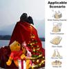 Christmas Winnie Pooh Blanket Soft Throw Blanket For Home Bedroom Bed Sofa Travel Office Solid Christmas Blanket