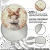 Happy Easter Bunny Rabbit Round Tin Metal Sign Vintage Wall Art Home Decor Gift
