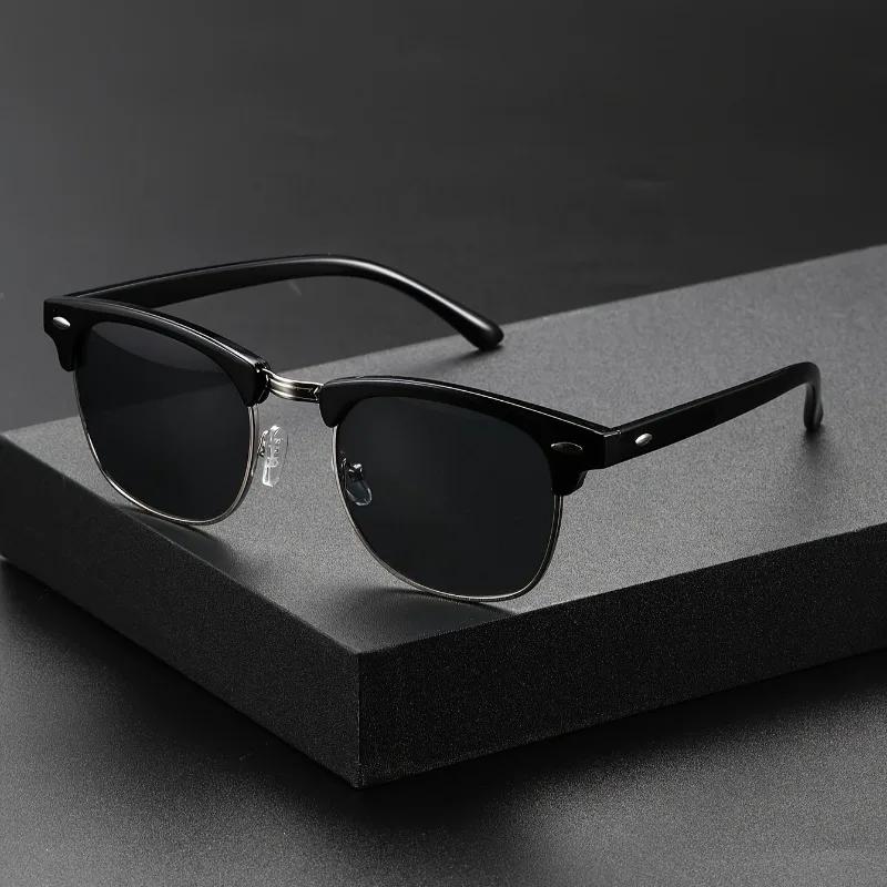 Oval Frame UV400 Sun Protection Sunglasses Retro Travel Wear Simple UV Resistant Glasses Eyeglasses For Women Men