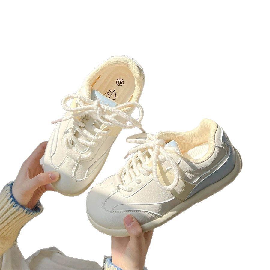 2025 spring platform German training shoes women's new fashion versatile casual sports shoes soft sole student lace-up board shoes