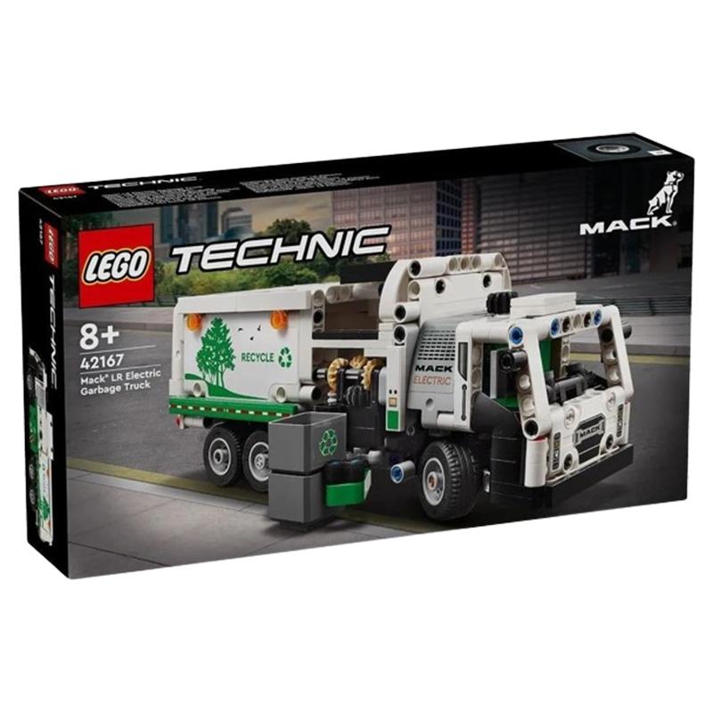 LEGO City Mack LR Electric Trash Truck Building Blocks 503pcs 42167 1