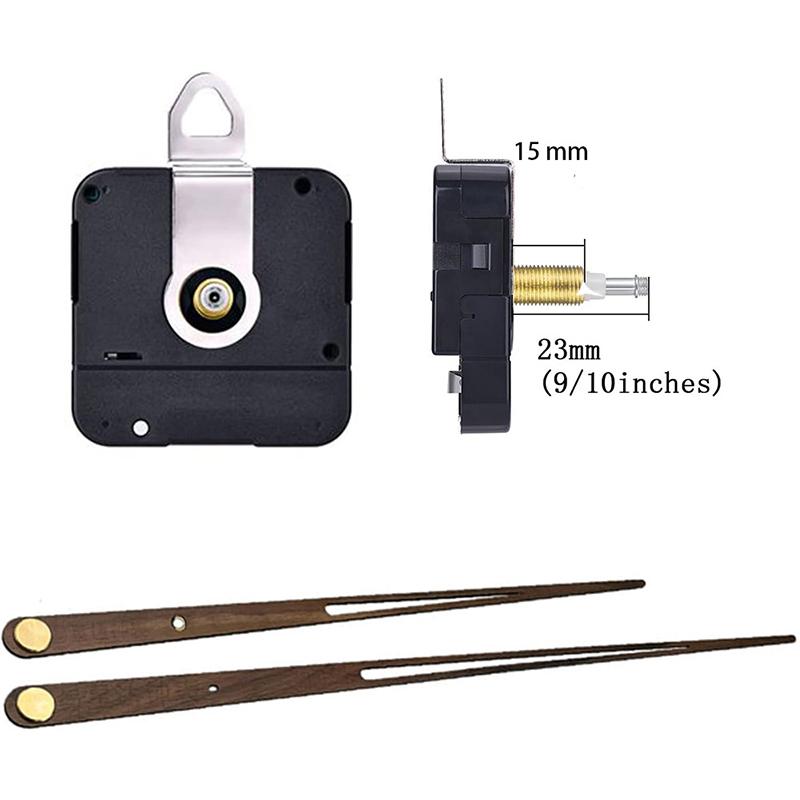Quartz Clock DIY Kit Wall Clocks Long Axis Powerful Movement Walnut Pointer Silent Mechanism Modern Clocks DIY Accessories