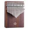 Hluru Professiona 21 Key Walnut Kalimba 17 Key Resonator Thumb Piano Rosewood Finger Piano Glossy Box Mbira for Beginner