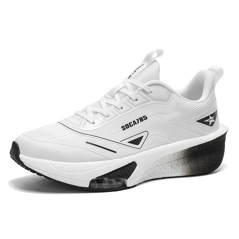 

Mens Running Shoes 2026 Autumn New Breathable Cushioning Anti Slip Running Shoes Training Professional Sneakers for Men 45 білий