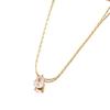 Charm Gold Color Stainless Steel Water Drop Crystal Pendant Necklace for Women High Quality Bride Collar Jewelry Gift Accessory