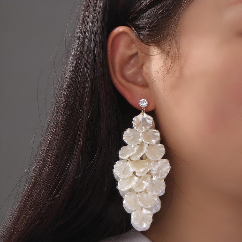 Exquisite Drop Earring Luxury Vintage Earrings Sweet Petals Tassel Earrings  Vacation
