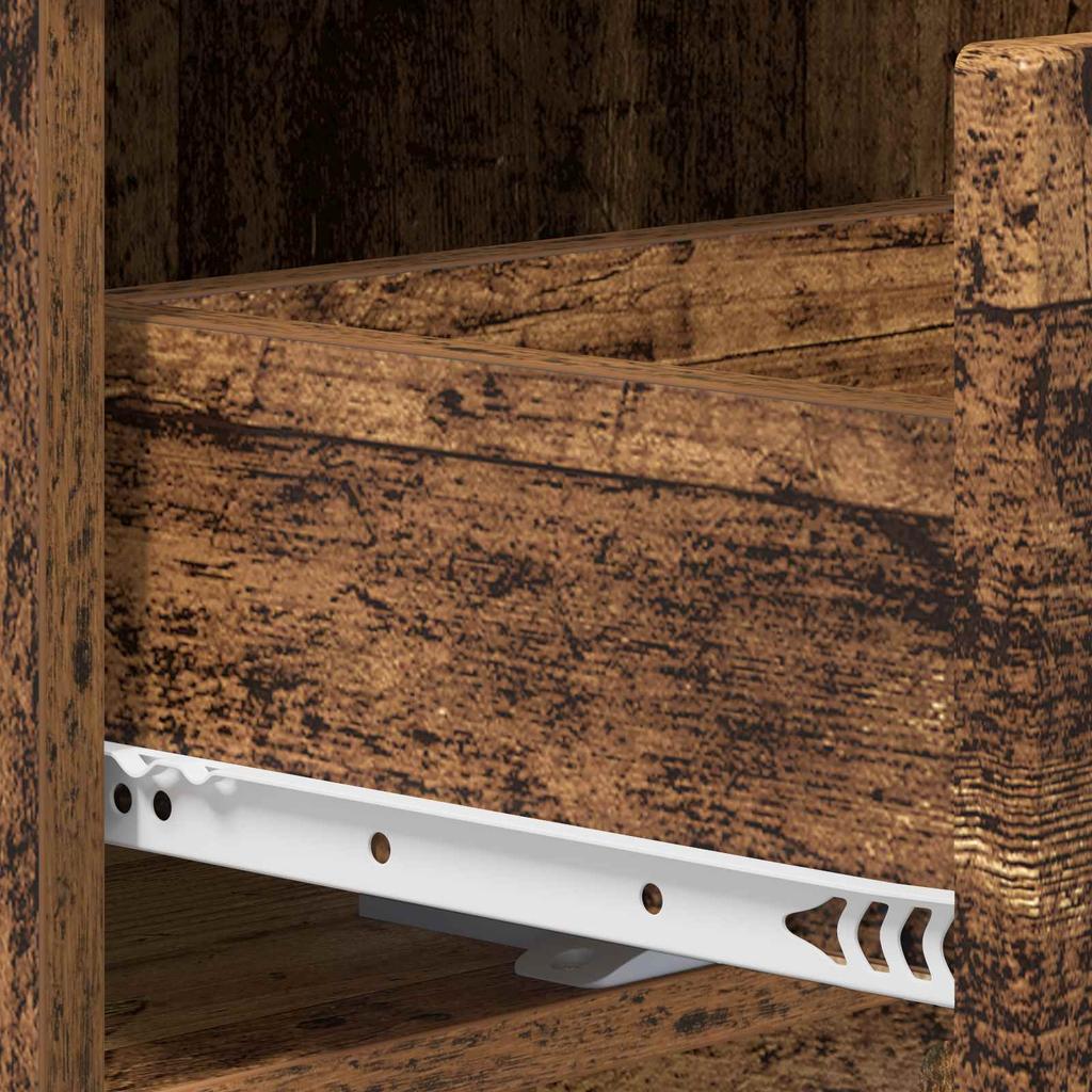 Nightstand Reclaimed Wood 33.5 x 34.5 x 50 cm Engineered Wood