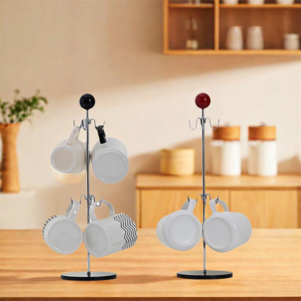 Acrylic Base Tea Cup Storage Rack Iron Cup Hanging Rack Creative Coffee Cup Holder  Living Room