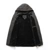 Winter Plus Size Fleece Jas met Capuchon Outdoor Casual Herenjas Jas