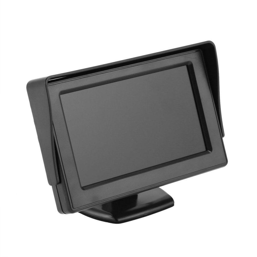 Hd Car Monitor 4.3-inch Screen Tft Lcd Digital Display Two-way Input Sunshade Monitor For Reverse Camera
