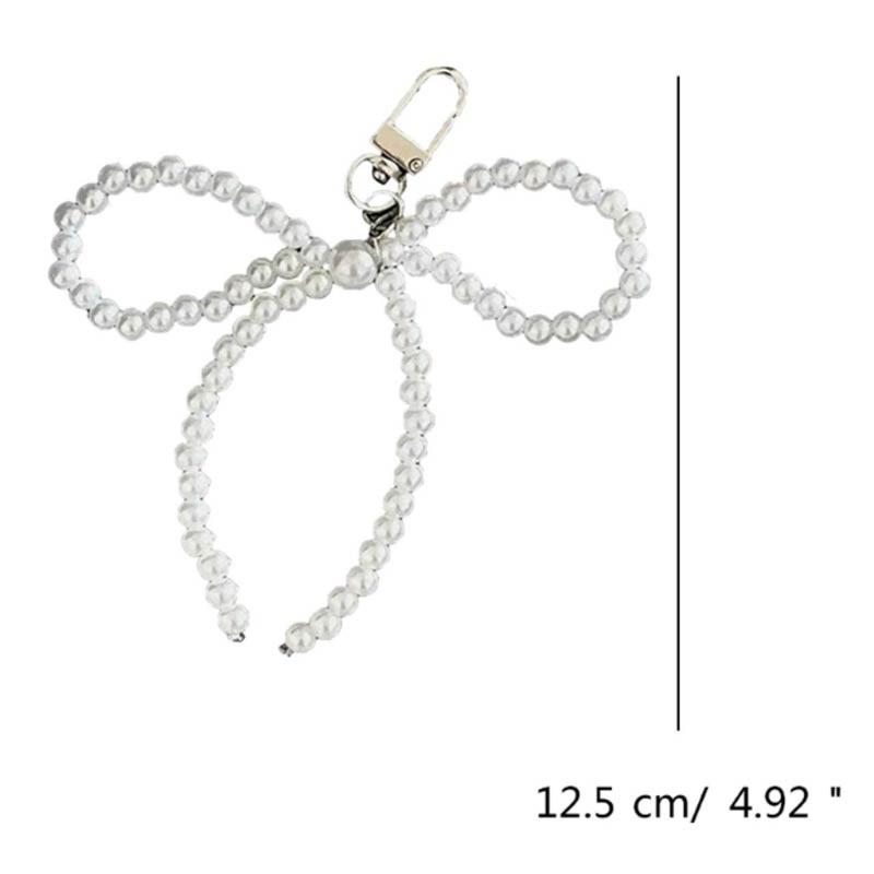 Bowknot Phone Charm Strap Keychain Phone Lanyard String Women Bag Pendant Gift
