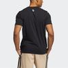 adidas T Shirts Men's Black Crew Neck Moderate Straight Fit GP3435