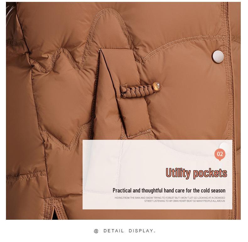2025 Women's Short Lightweight Down Jacket for Winter: New Style, Cotton-Padded, Perfect for Petite, Middle-Aged & Elderly