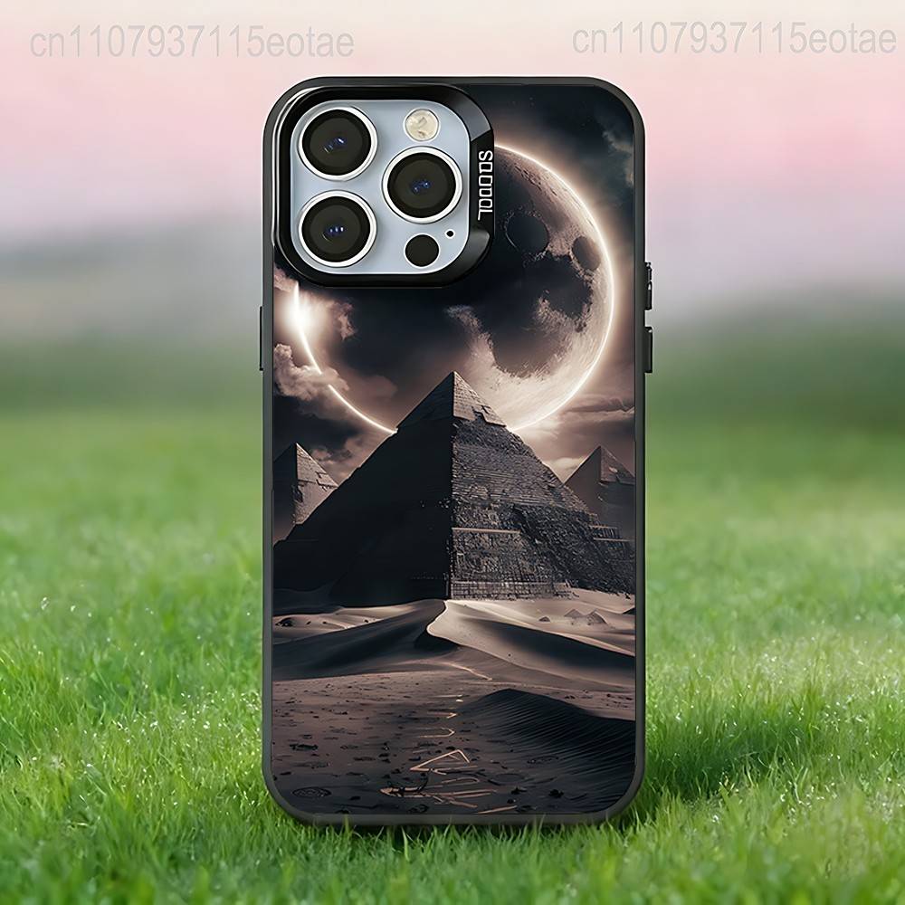 A-Ancient Art Egypt COOL Phone Case For iPhone 17,16,15,14,13,12,11,Pro,Max,Plus,E,Air,Mini Black Tpu IMD Cover