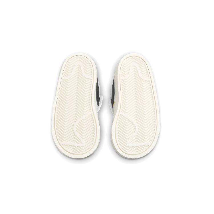 New Nike Blazer 77 BB Slip-Resistant Cushioning Wear-Resistant Mid-Top Skateboard Shoes White Black Infant And Toddler DJ2620-100