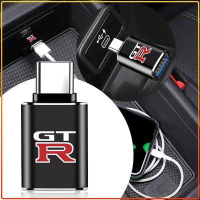 Car Usb Type C Cable Converter Charging Adapter Accessories For Nissan GTR X-trail Tiida Qashqai J10 J11 Leaf Kicks Versa