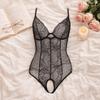 Slim Fit Sexy Lingerie Lace Design One Piece Underwear Women  Lace Bodysuit  Nightclub Wear
