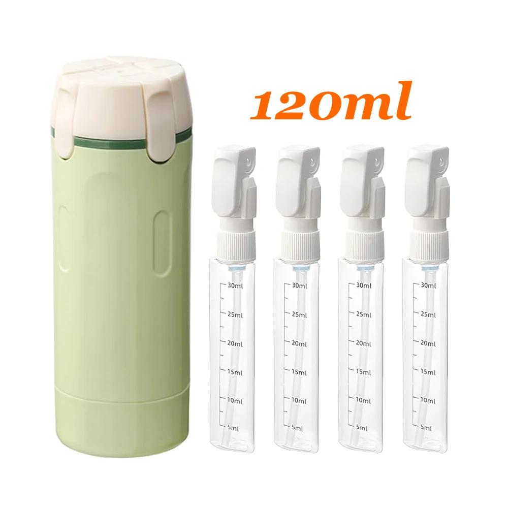 4 In 1 Travel Dispenser Portable Travel Bottles Leak Proof Leakproof Travel Container For Perfume Shampoo Conditioner Lotion