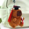 Capybara Plush Keychain: Cute Pull-out Toy & Internet Celebrity Pendant Charm