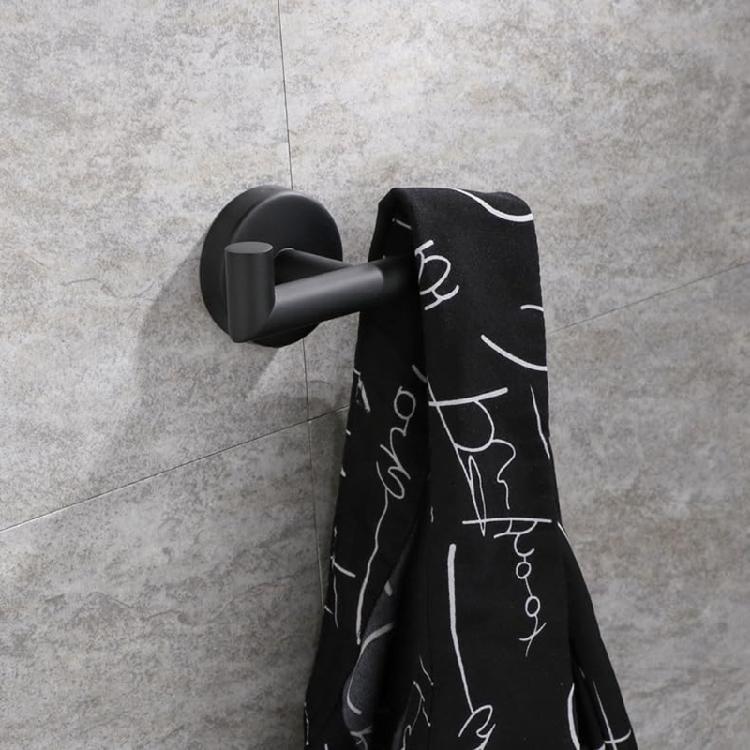Metal Towel Hook 2Pcs Bathroom Wall Hook Stainless Steel Construction For Kitchen Laundry Home Use