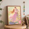 Disney Oil Painting Handmade Diy Rapunzel and Flynn Romance Gifts Home Decorations
