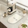 Minimalist Kitchen Countertop Drain Mat Bowl Plate Cutlery Mildew Resistant Dish Mat Bar Water Cup Coffee Machine Absorbent Cup Mat