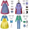 Schneewittchen Cosplay Kostüm Für Damen Halloween Bühnenauftritt Mit Uniformstoff Für Anime Fans