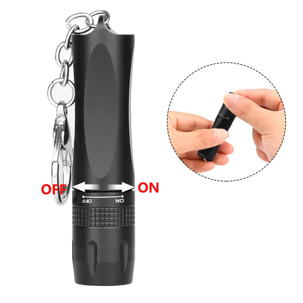 Keychain Flashlight Pocket Waterproof Bright Flashlight For Indoor Outdoor Reading Walking Camping Hiking