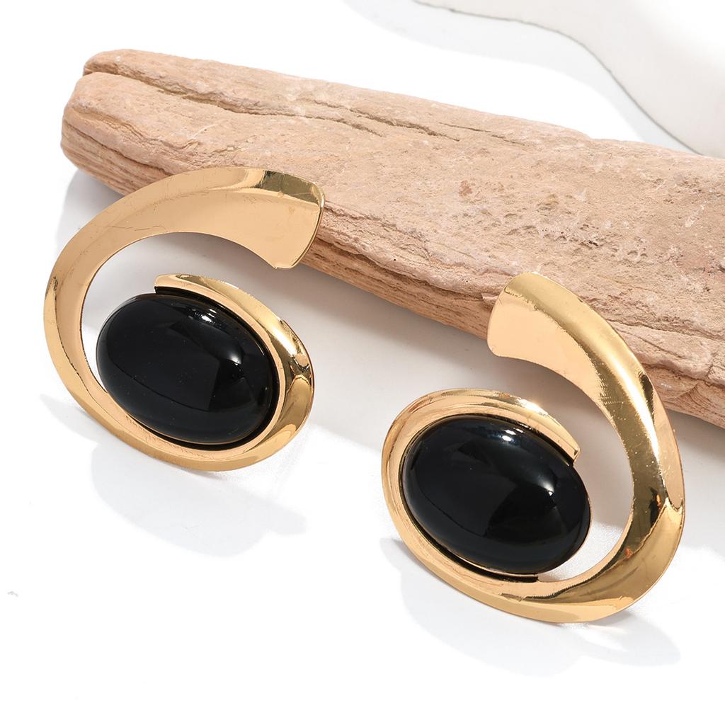 Bohemian spiral snail necklace, stud earrings, bracelet, ring, exaggerated set head