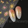 New Nail Art Stickers 6-piece Set Bronzing Bohemian Totem Love Stickers