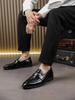 Fashion 2025 Hot Sale Big Size Loafers Men 38-46 Spring Breathable Formal Dress Shoes Lightweight Slip-On Leather Shoes for Office
