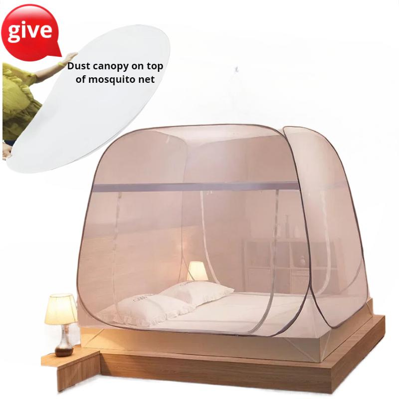 Mongolian Yurt Mosquito Net Can Be Folded with Two Door Anti Fall and Anti Mosquito Net Bed Tents Mosquito Net for Bed 120x200cm With base
