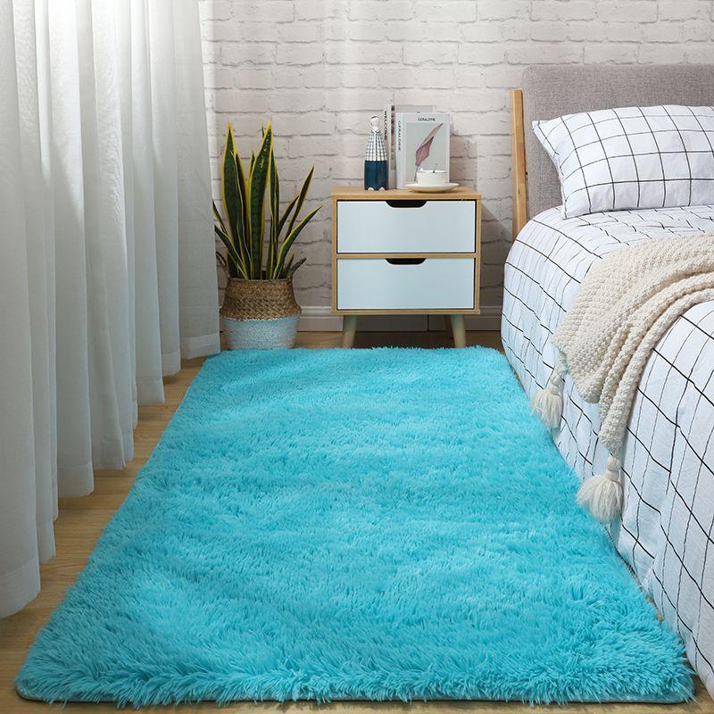 Silk-wool Bedroom Carpet, Tea Table In the Living Room, Tie-dyed Plush Bedside Blanket, Balcony Bay Window Mat, Plush Full-laid Non-slip Floor Mat