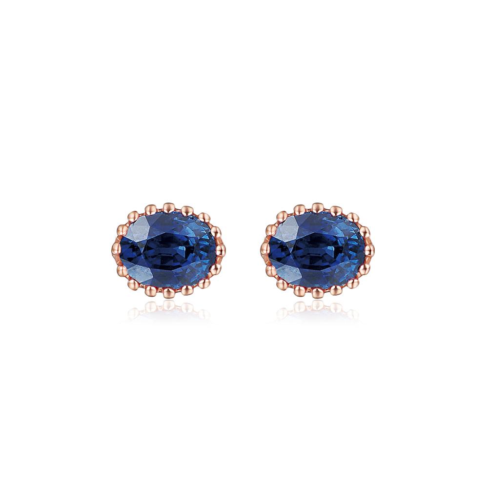Roseedor Stitch Sapphire Earrings_221800004