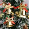 Christmas Small Bell Ornament Xmas Tree Garland Hanging Ornament Bow Bells Home Xmas New Year Gift Party Decor Supplies 2.5-5cm