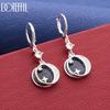 925 Sterling Silber AAA Zirkon Romantische Galaxie Anhänger Ohrringe - Exquisites Geschenk Schmuck
